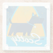 Beam me op Scotty Glazen Onderzetter (Achterkant)