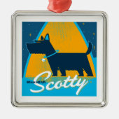 Beam me op Scotty Metalen Ornament (Voorkant)