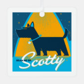 Beam me op Scotty Metalen Ornament (Voorkant)