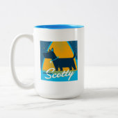 Beam me op Scotty Tweekleurige Koffiemok (Links)