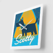 Beam me op Scotty Vierkante Klok (Hoek)