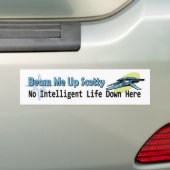 Beam me op Scotty zonder intelligent leven hier be Bumpersticker (Op auto)