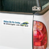 Beam me op Scotty zonder intelligent leven hier be Bumpersticker (Op Truck)