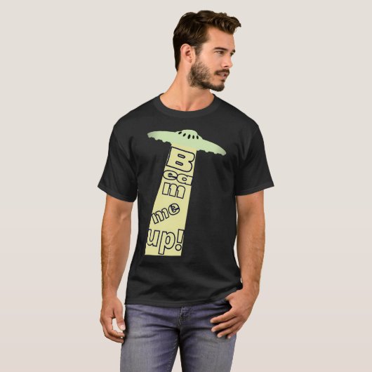 Beam me op t-shirt (Voorkant volledig)