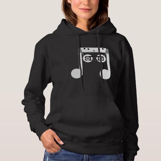 Beam Notes Achtste klassieke muziek cassette ontwe Hoodie (Voorkant)