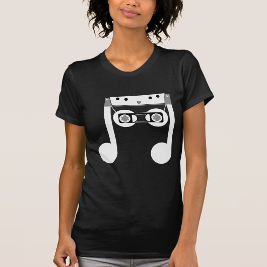 Beam Notes Achtste klassieke muziek cassette ontwe T-shirt (Voorkant)