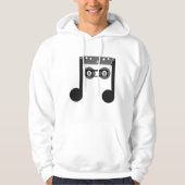 Beam Notes Beamed Achtste Muziekcassette klassiek Hoodie (Voorkant)