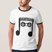 Beam Notes Beamed Achtste Muziekcassette klassiek T-shirt (Voorkant)