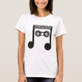 Beam Notes Beamed Achtste Muziekcassette klassiek T-shirt (Voorkant)