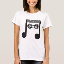 Beam Notes Beamed Achtste Muziekcassette klassiek T-shirt
