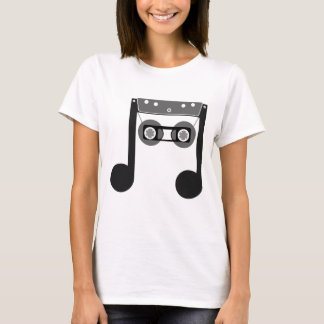 Beam Notes Beamed Achtste Muziekcassette klassiek T-shirt