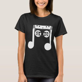 Beam Notes Beamed achtste muziekcassette ontwerp T-shirt