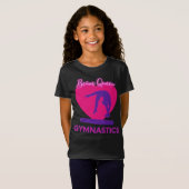 Beam Queen Gymnastics Pink & Paars T-shirt (Voorkant volledig)