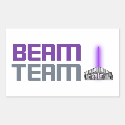 Beam Team - Sacramento Basketball Rechthoekige Sticker (Voorkant)