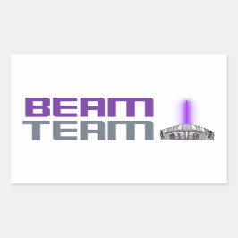 Beam Team - Sacramento Basketball Rechthoekige Sticker