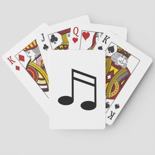 Beamed 16th Notes Pokerkaarten (Achterkant)