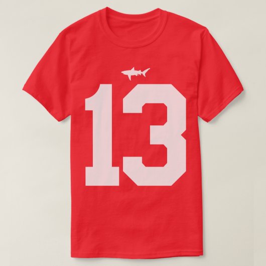 Beamen Miami Sharks Jersey FrontBack Print T-shirt (Design voorkant)