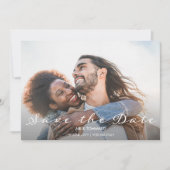 Beaming Delight Foto Bruiloft Save the Date Kaart (Voorkant)