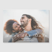 Beaming Delight Foto Bruiloft Save the Date Magnetische Uitnodiging (Voorkant)