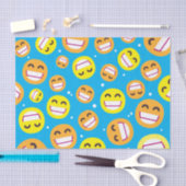Beaming gezicht glimlachen Oyes Emojis Editable Co Tissuepapier (Craft)