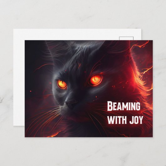 Beaming met joy briefkaart (Voorkant / Achterkant)