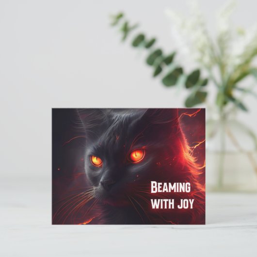 Beaming met joy briefkaart (Staand voorkant)