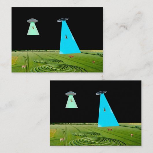 Beaming up the Beef Notecard Notitiekaartje (Voorkant / Achterkant)