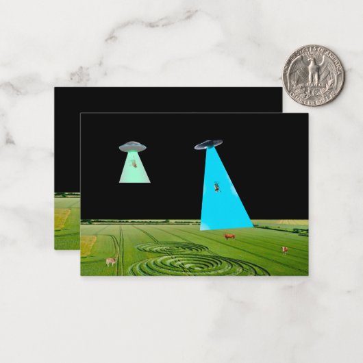 Beaming up the Beef Notecard Notitiekaartje (Voorkant / Achterkant in situ)