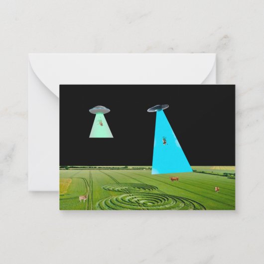 Beaming up the Beef Notecard Notitiekaartje (Achterkant)