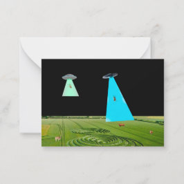 Beaming up the Beef Notecard Notitiekaartje