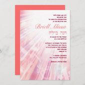 BEAMS OF LIGHT Bar Bat Mitzvah Invitation Kaart (Voorkant / Achterkant)
