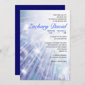BEAMS OF LIGHT Bar Bat Mitzvah Invitation Kaart (Voorkant / Achterkant)