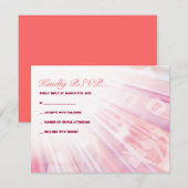 BEAMS OF LIGHT Bar Bat Mitzvah Reply Card RSVP Kaartje (Voorkant / Achterkant)