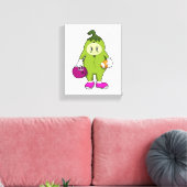 Bean at Football Sports Canvas Afdruk (Insitu (Woonkamer))