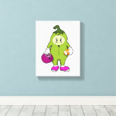 Bean at Football Sports Canvas Afdruk (Insitu (Houten vloer))