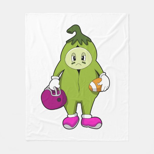 Bean at Football Sports Fleece Deken (Voorkant)