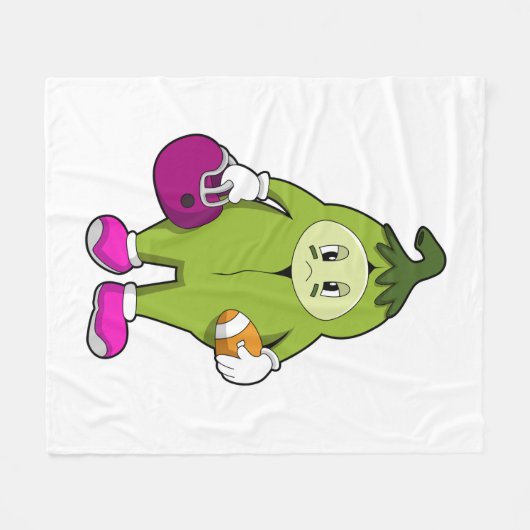 Bean at Football Sports Fleece Deken (Voorkant (Horizontaal))