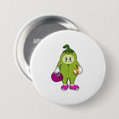 Bean at Football Sports Ronde Button 7,6 Cm (Voorkant /achterkant)