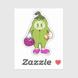 Bean at Football Sports Sticker