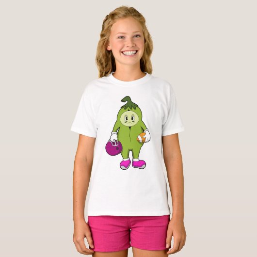 Bean at Football Sports T-shirt (Voorkant volledig)