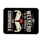 Bean Bag Toss Game Player met lange mouwen Magneet (Horizontaal)