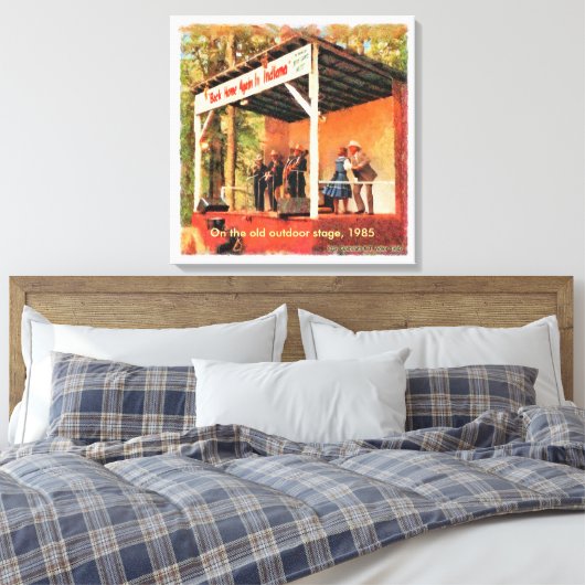 Bean Blossom Canvas, 1985 Canvas Afdruk (Insitu (Slaapkamer))