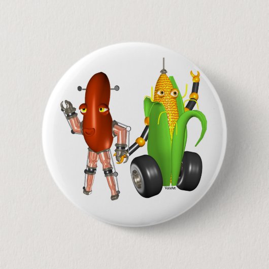 Bean cornbots ronde button 5,7 cm (Voorkant)