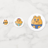 Bean Crew Schattige Hamster Dieren Confetti (Achterkanten)