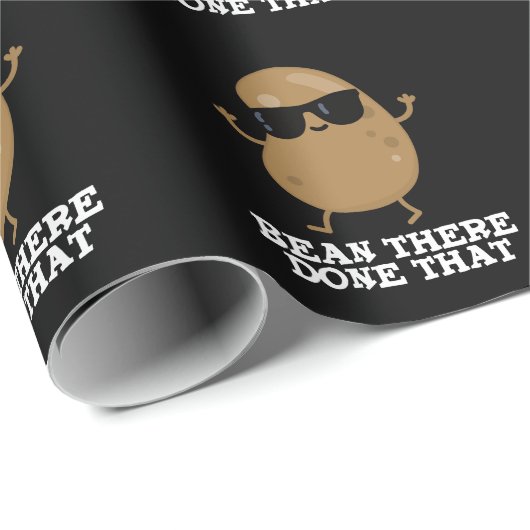 Bean daar deed dat grappige Bean Pun Dark BG Cadeaupapier (Rol Hoek)