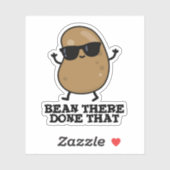Bean daar heeft dat grappige bean Pun gedaan Sticker (Vel)