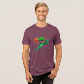 BEAN Flier Heren  Tri-Blend Shirt (Voorkant volledig)