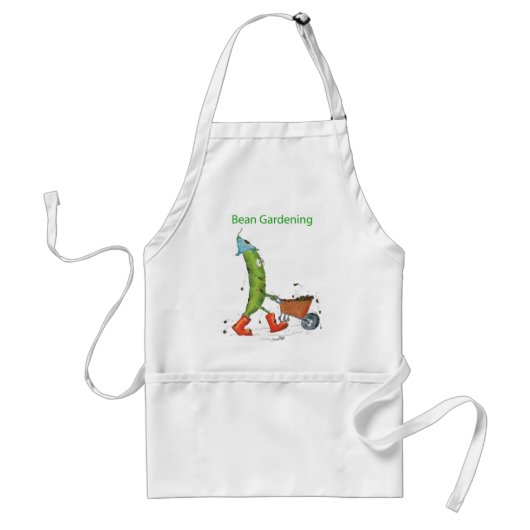 Bean Gardening Apron Standaard Schort (Voorkant)