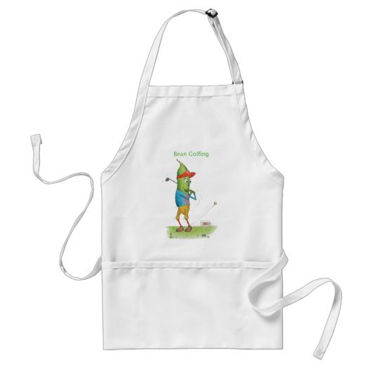 Bean Golfing Apron Standaard Schort (Voorkant)