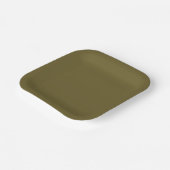 Bean Green 7 inch vierkant Party Paper Bord (Gebogen)